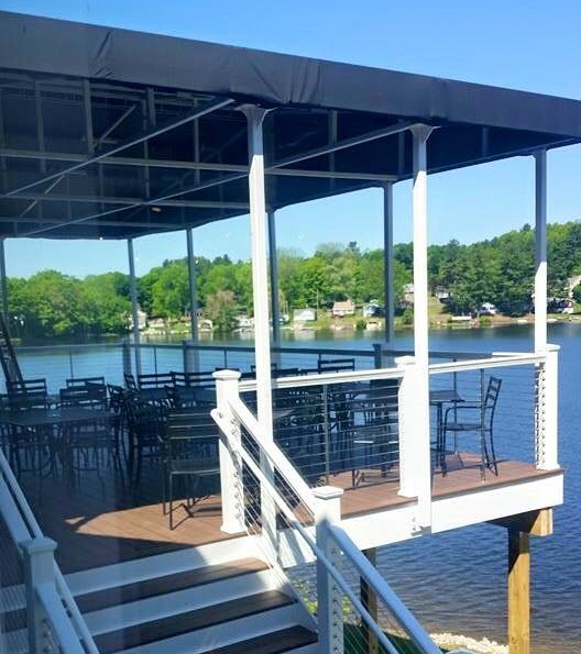 The deck attached to 308 Lakeside allows for the perfect view of Lake Lashaway