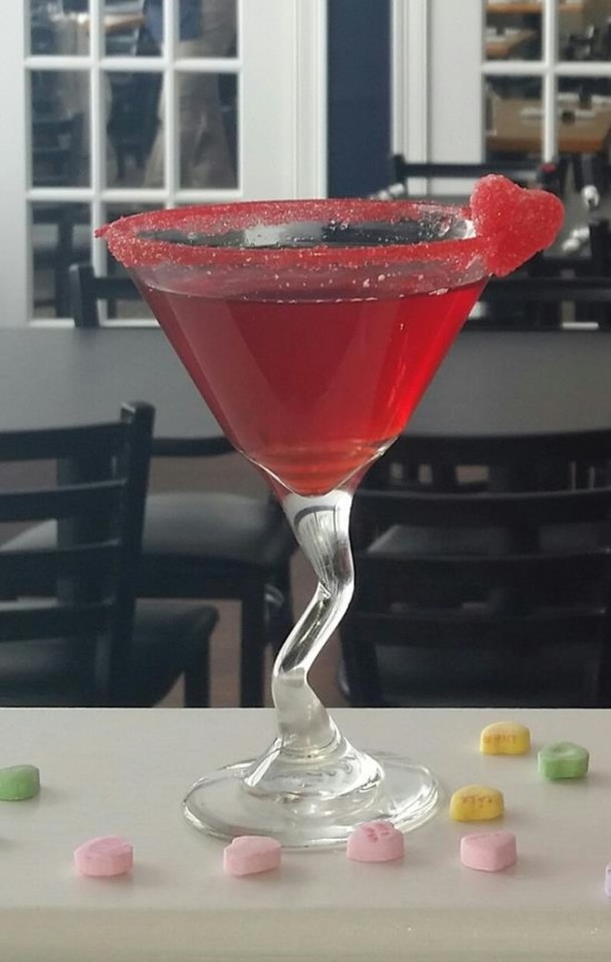Enjoy a specialty drink mixed for you and someone special on Valentine's Day at the 308 Lakeside Restaurant in East Brookfield, MA